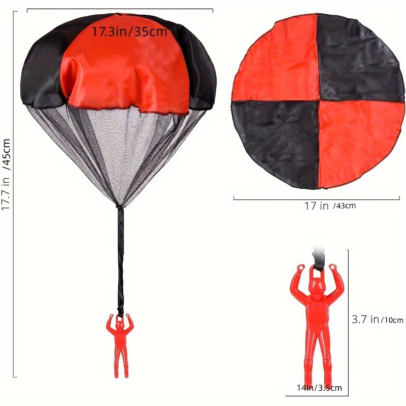 1 個子供用手投げパラシュートおもちゃもつれ屋外飛行パラシュ - Kids Outdoor Easter Toys のレビューと価格