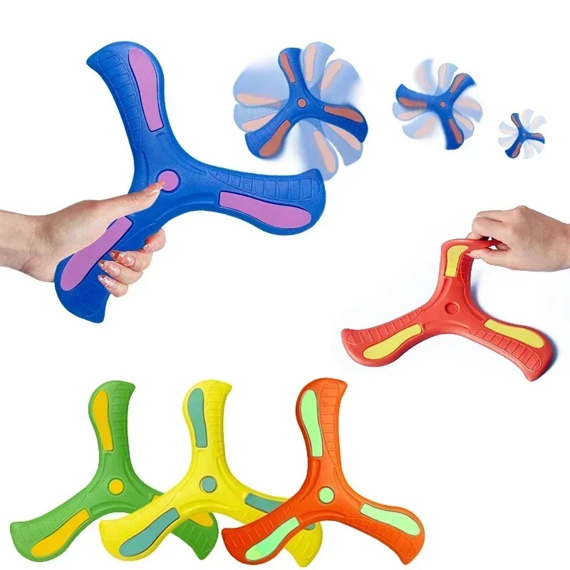 子供ブーメランソフト三つ葉クロス大人子供インタラクティブ屋外 - Outdoor Toys For Kids のレビューと価格