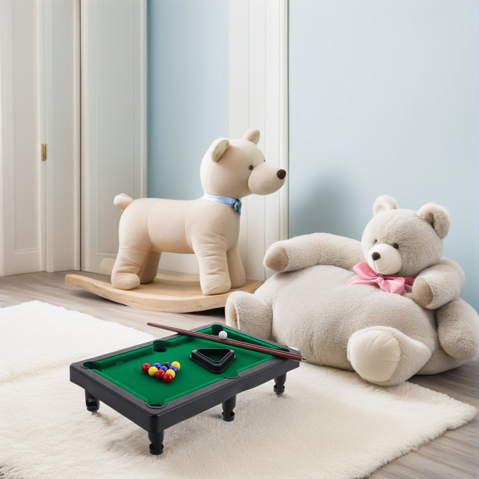 1セット ミニチュア子供用ビリヤード台 丈夫でカラフルなキッ - Kids Indoor Outdoor Games のレビューと価格