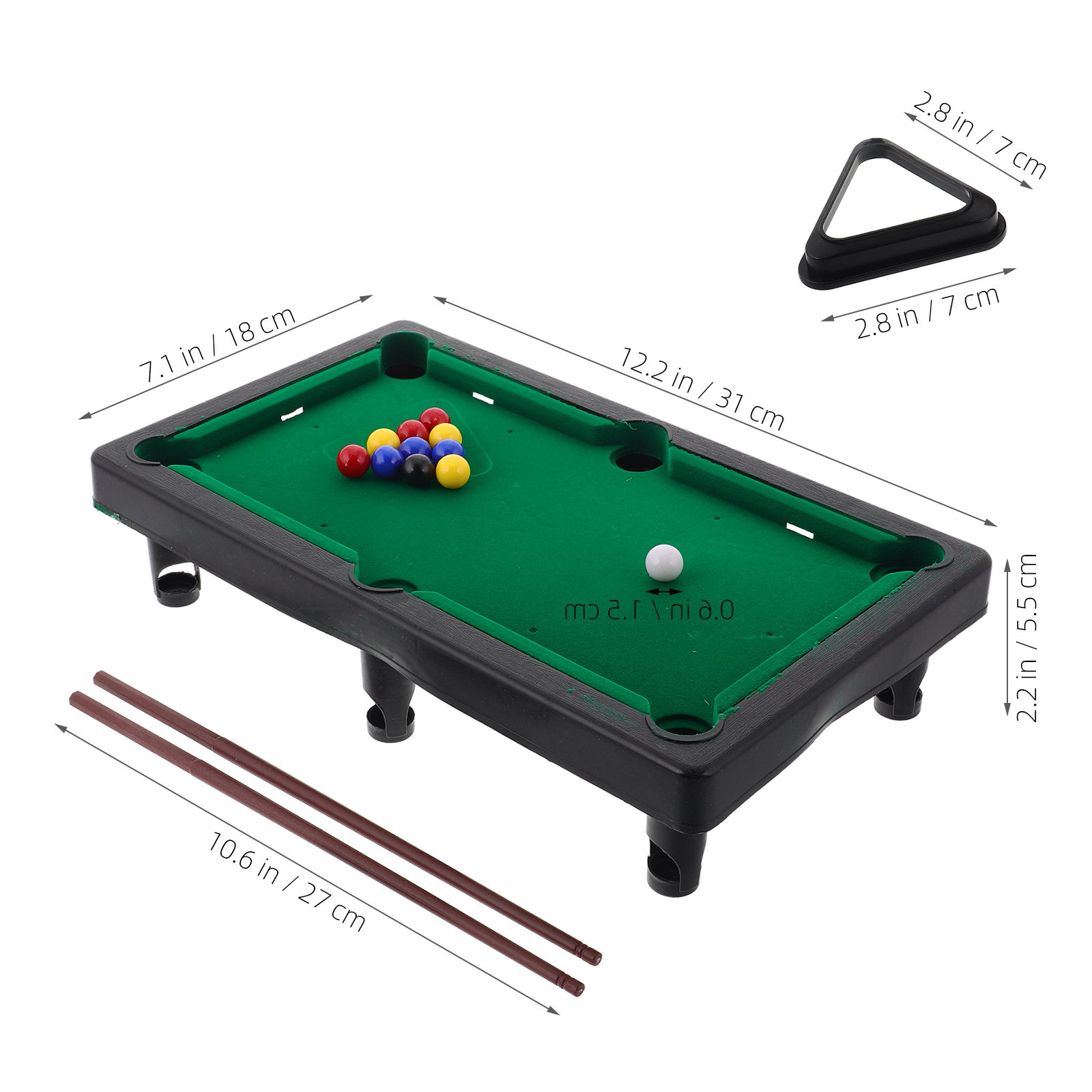 1セット ミニチュア子供用ビリヤード台 丈夫でカラフルなキッ - Kids Indoor Outdoor Games のレビューと価格