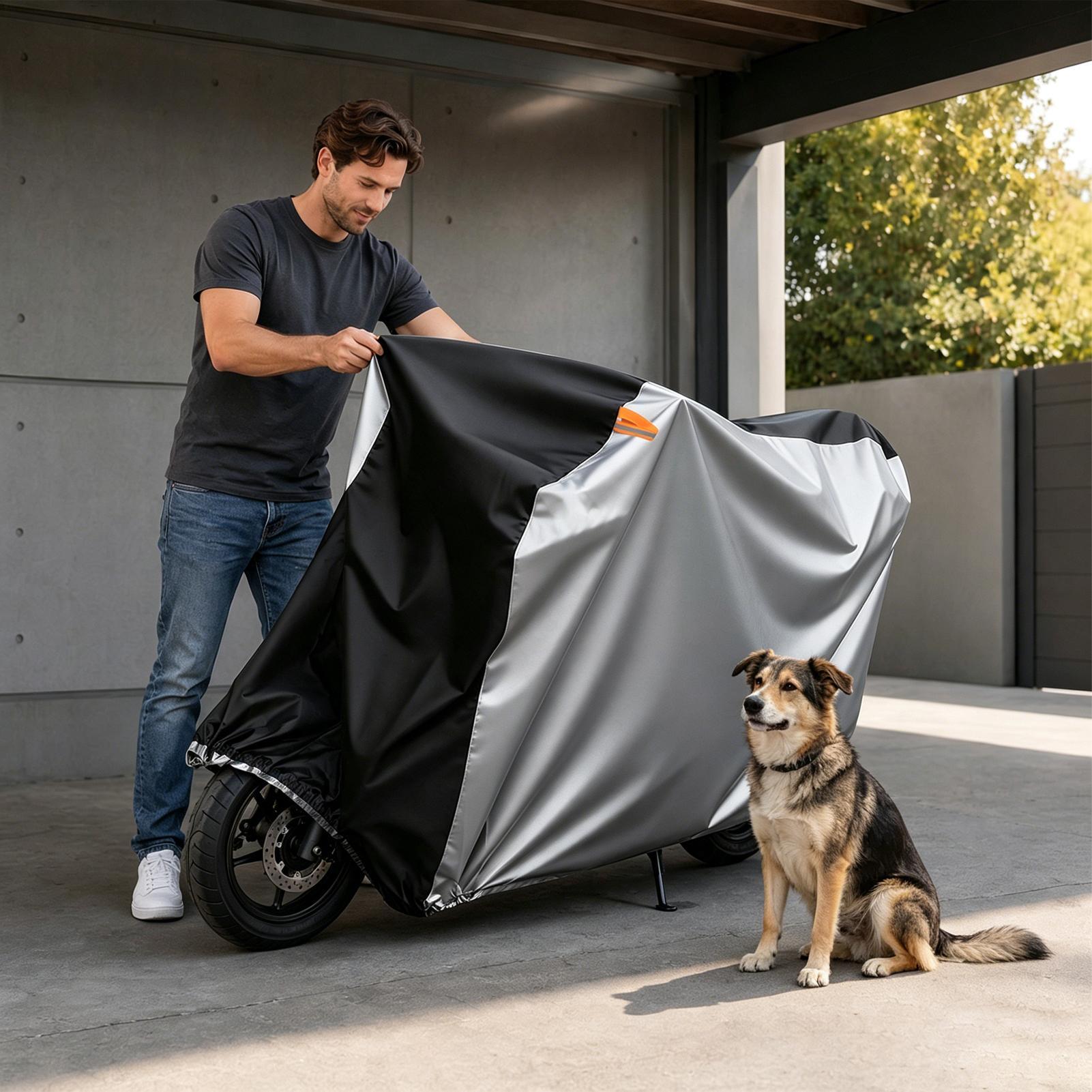 オートバイカバー防水屋外防水防風防塵屋外電動三輪車カバー大人 - Outdoor Kid のレビューと価格