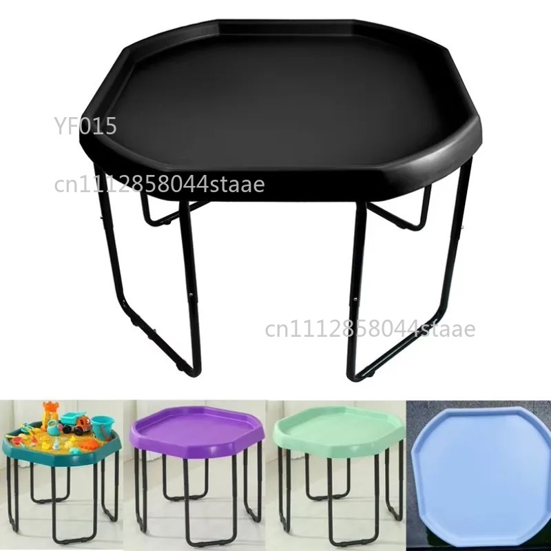 高さ調節可能なプラスチック製八角形アクティビティトレイテーブ - Kids Outdoor Learning Activities のレビューと価格