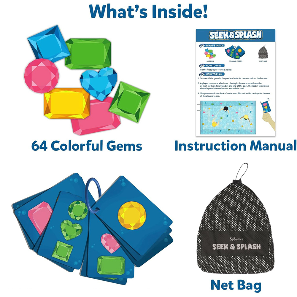 1 セット教育用水中カラフルな宝石プールダイビングダイビング - Kids Outdoor Learning Activities のレビューと価格